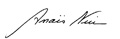 Unterschrift von Anais Nin
