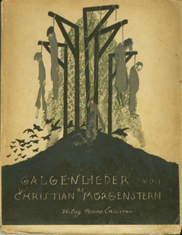 Christian Morgenstern: "Galgenlieder", Bucheinband von 1908, Bruno Cassirer Verlag