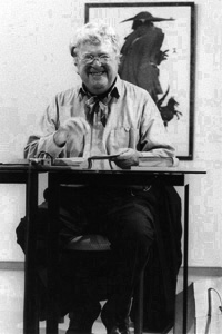 Eugen Oker bei seiner Lesung 1997